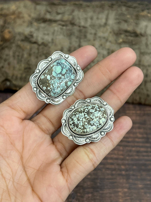 Handmade Sterling Silver Starfox Adjustable Ring with Signed Nizhoni: Rectangle ring 118