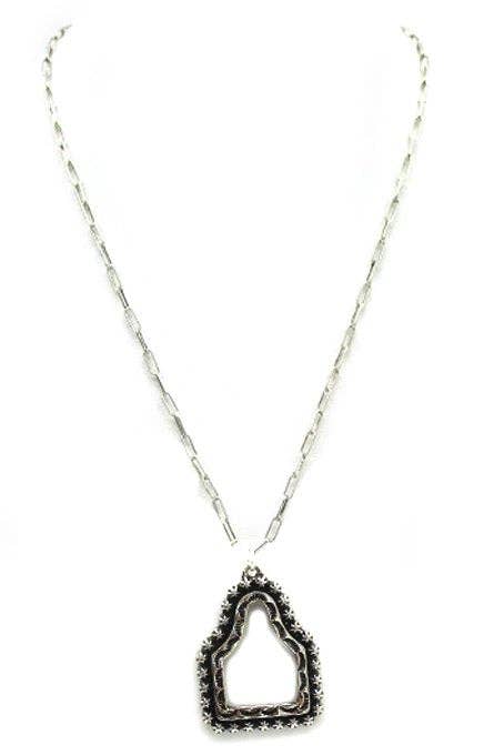 Western Cattle Tag Cut Necklace