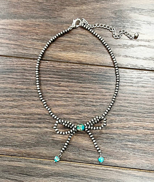 738339, 15" 4mm Western Bow Necklace