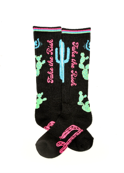 Take The Risk Black Performance Socks
