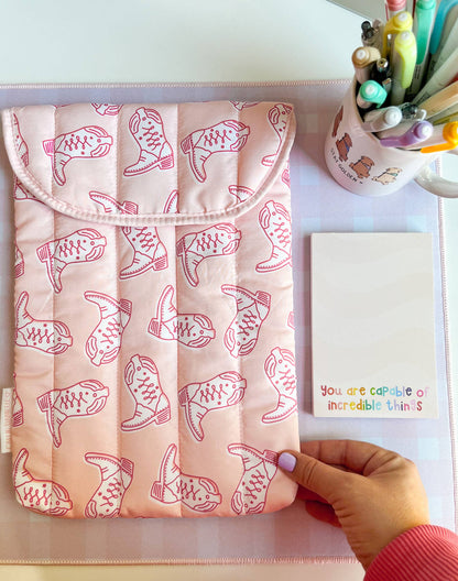 Western Cowgirl Boots Laptop Sleeve