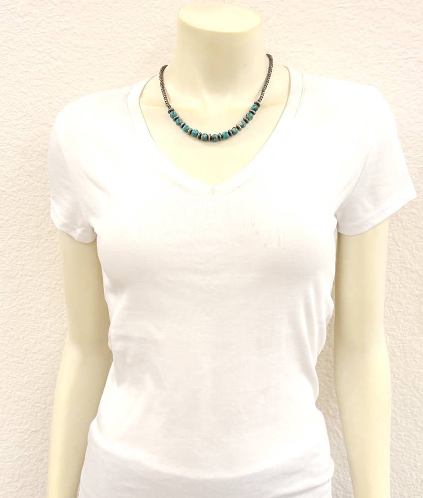 739863, 17" Western Gemstone Necklace