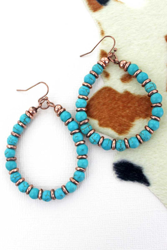 Turquoise Lake Coppertone Earrings