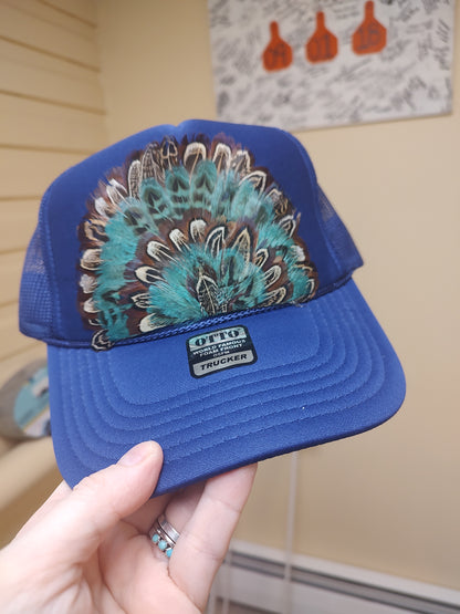 Feather Trucker Hats