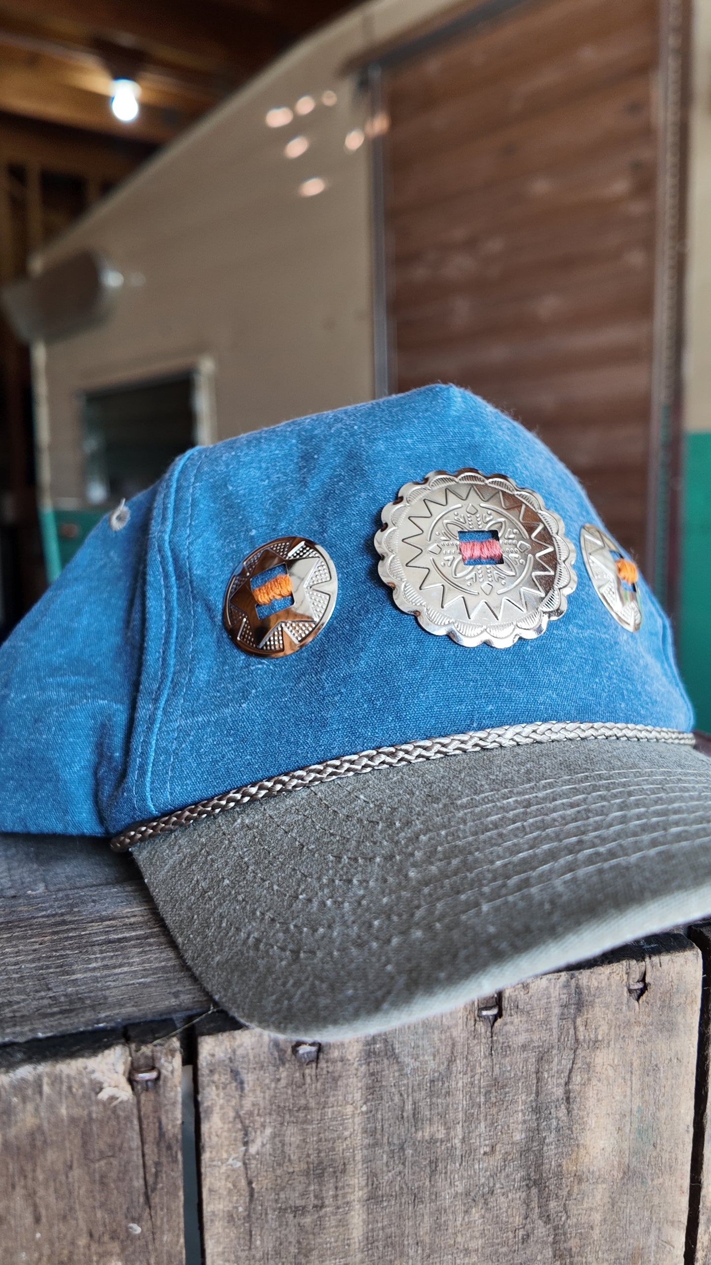 Western Concho Trucker Hats