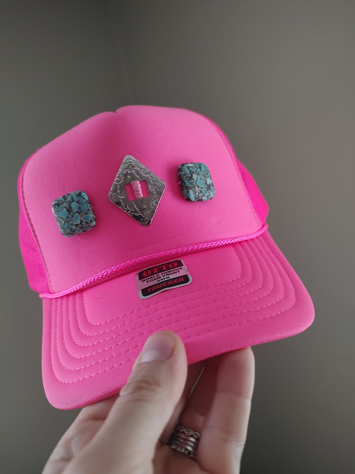 Western Concho Trucker Hats