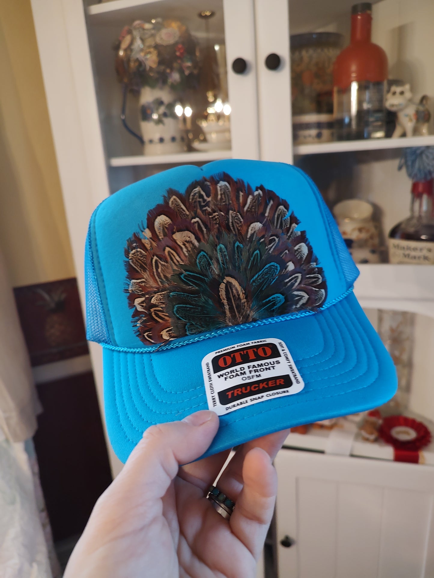 Feather Trucker Hats