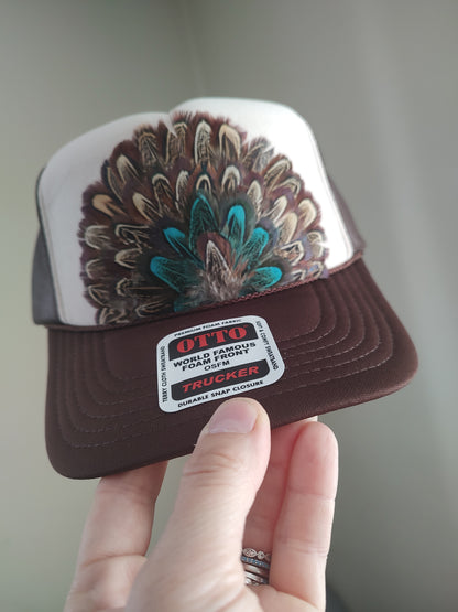 Feather Trucker Hats