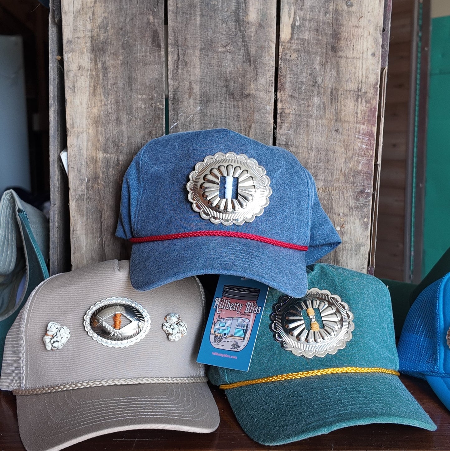 Western Concho Trucker Hats