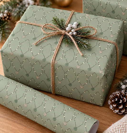 Western Beaded Pattern Wrapping Paper