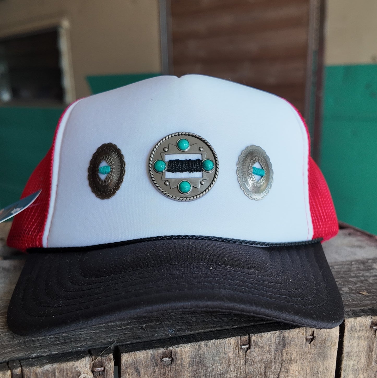 Western Concho Trucker Hats