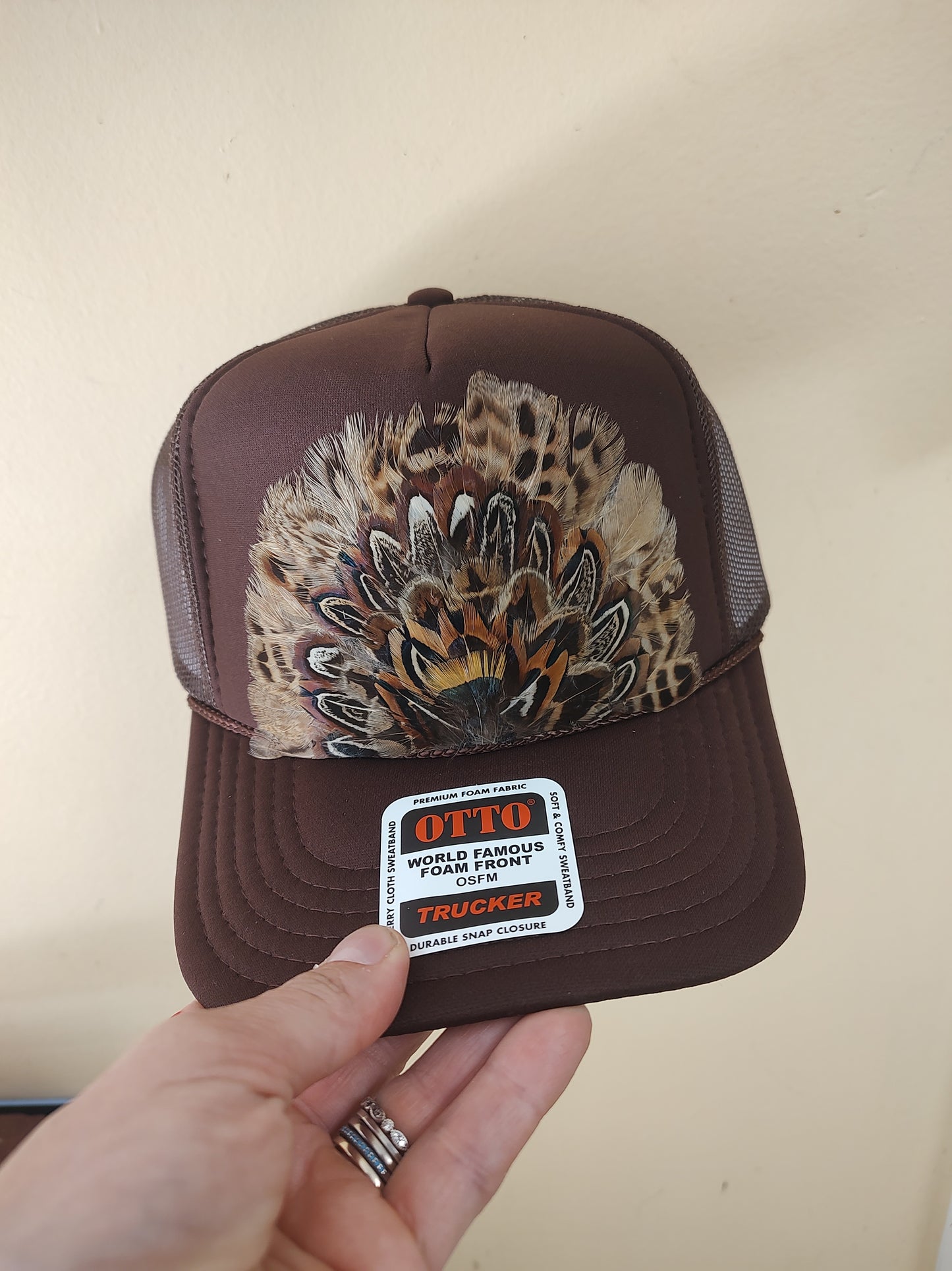 Feather Trucker Hats
