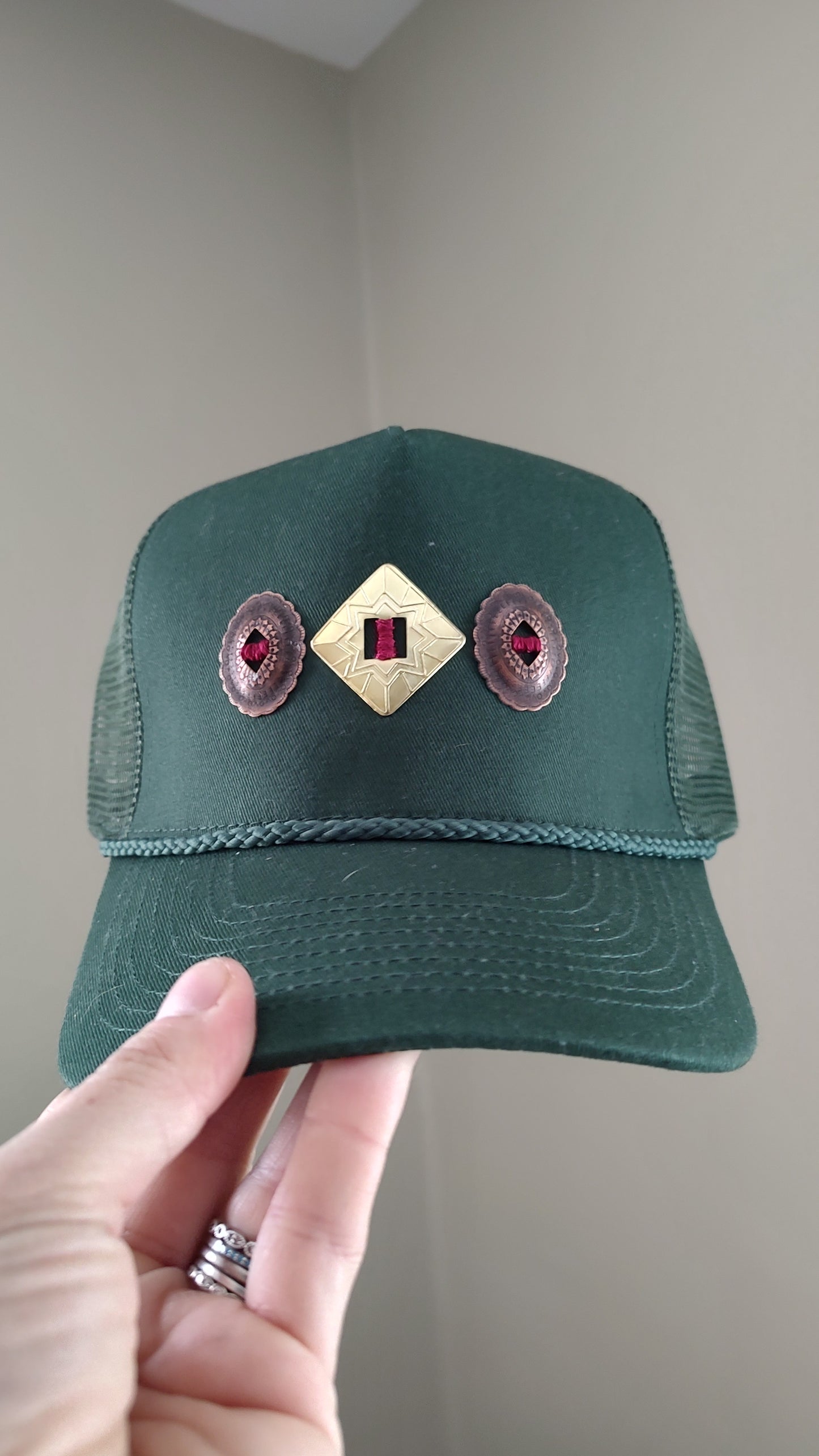 Western Concho Trucker Hats