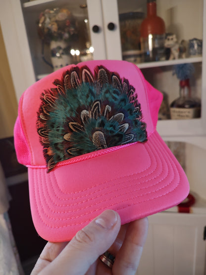 Feather Trucker Hats