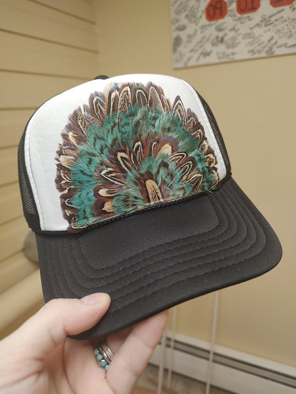 Feather Trucker Hats