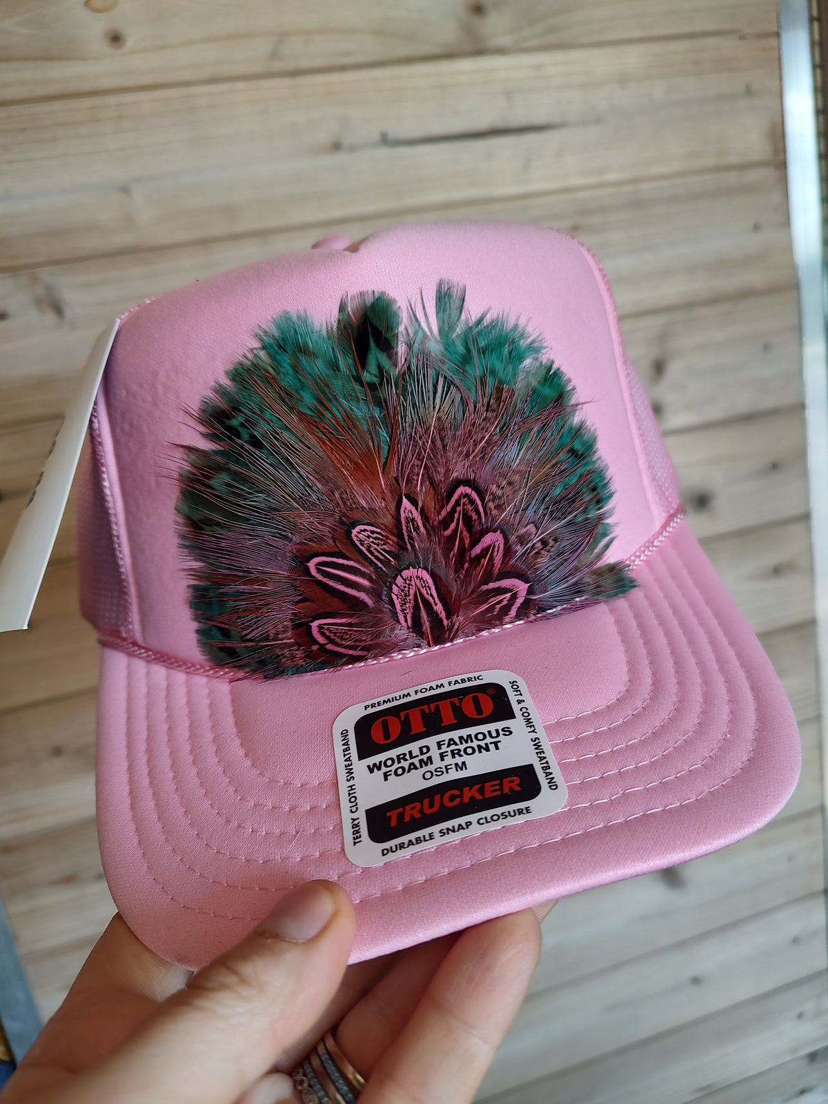 Feather Trucker Hats