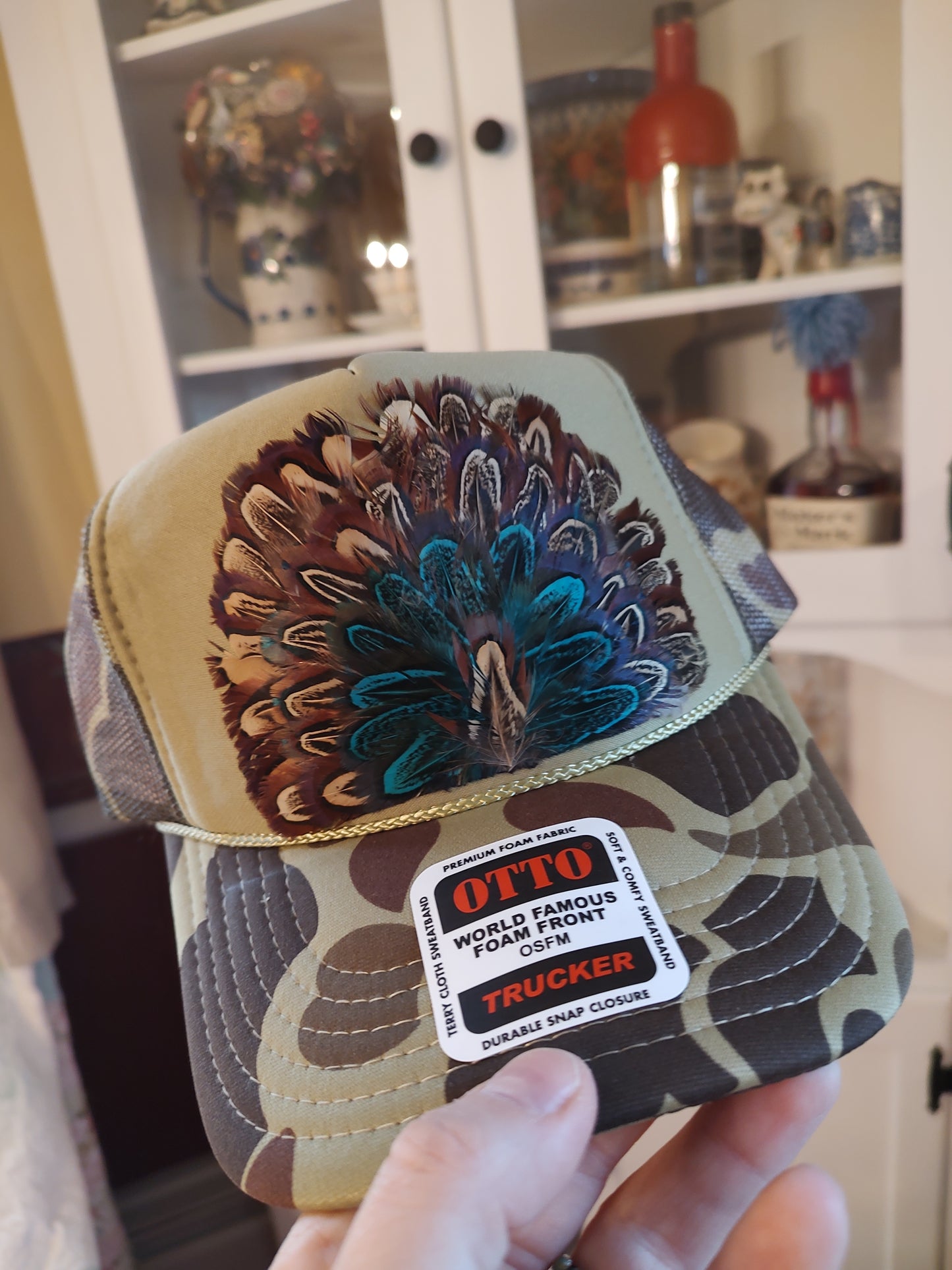 Feather Trucker Hats