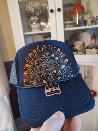 Feather Trucker Hats