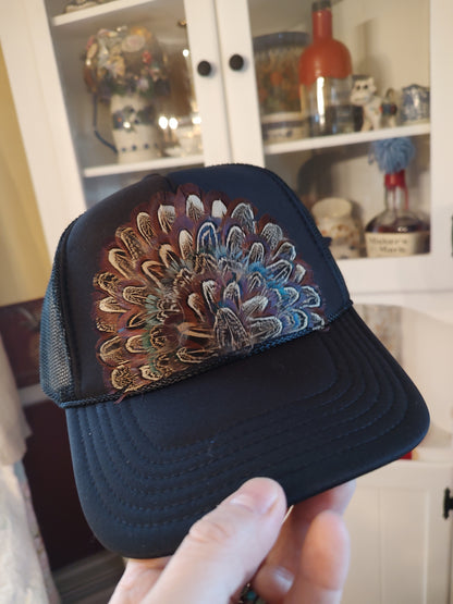 Feather Trucker Hats
