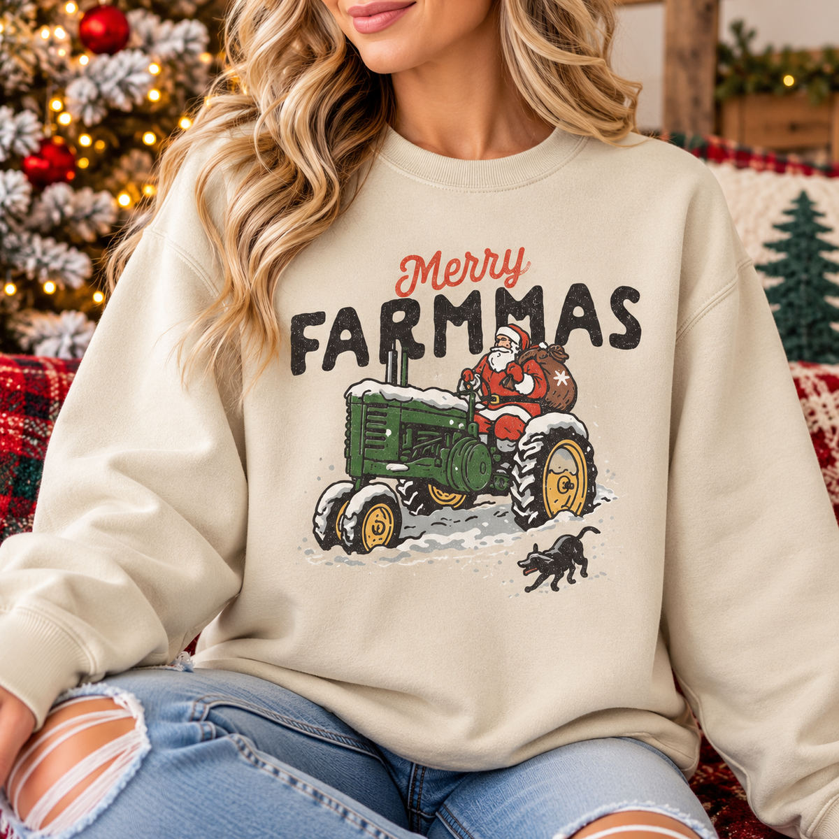 Merry Farmmas Christmas Sweatshirt