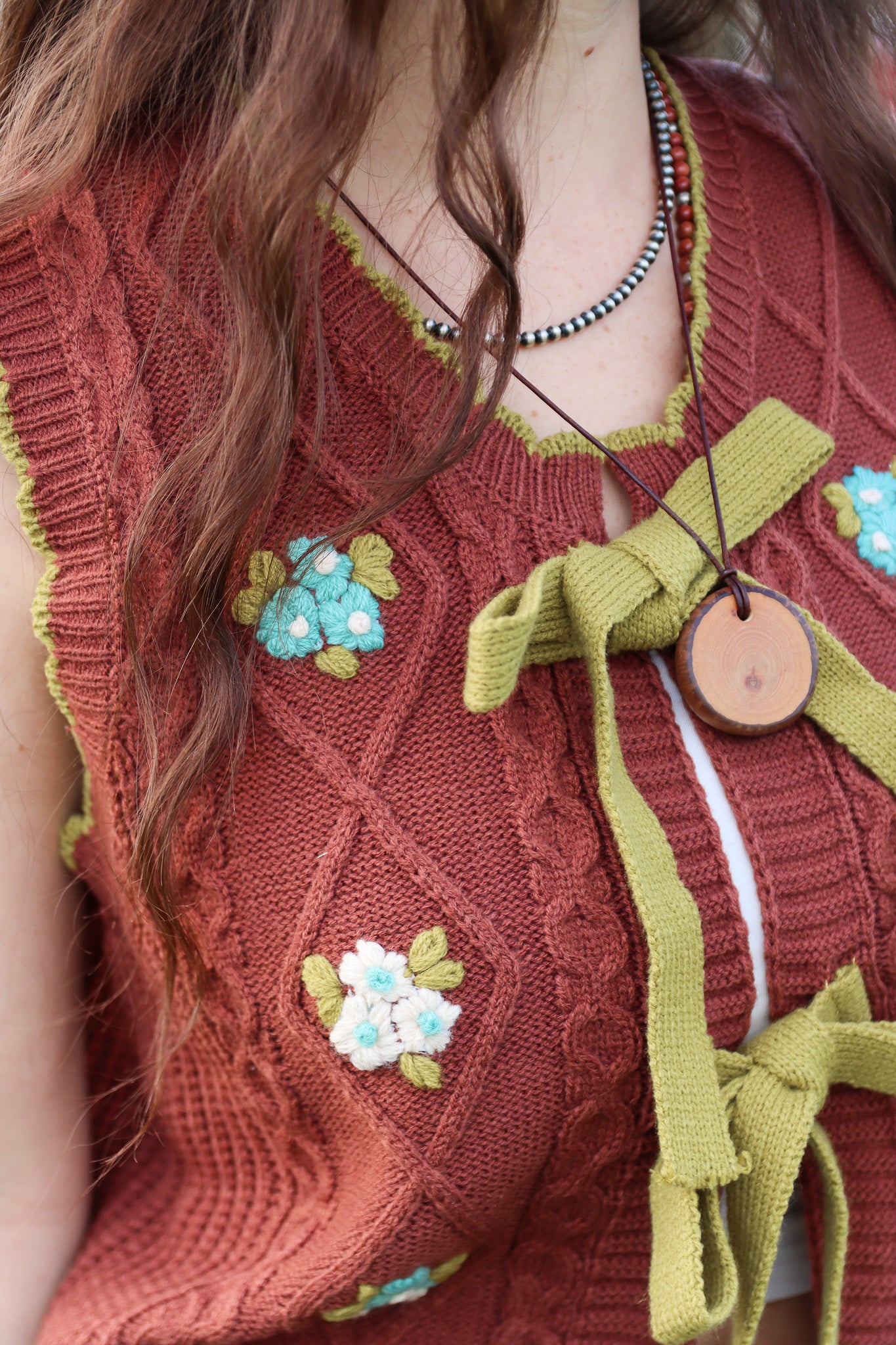 Desert Bloom Tie Front Vest
