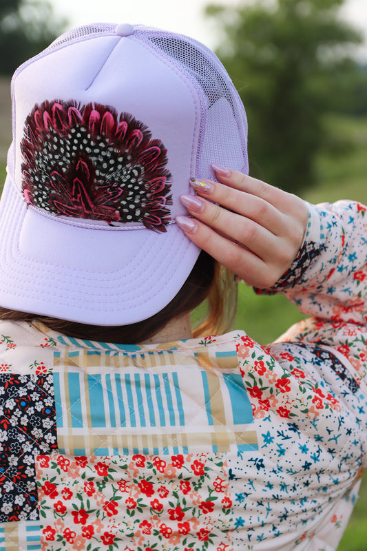 Feather Trucker Hats