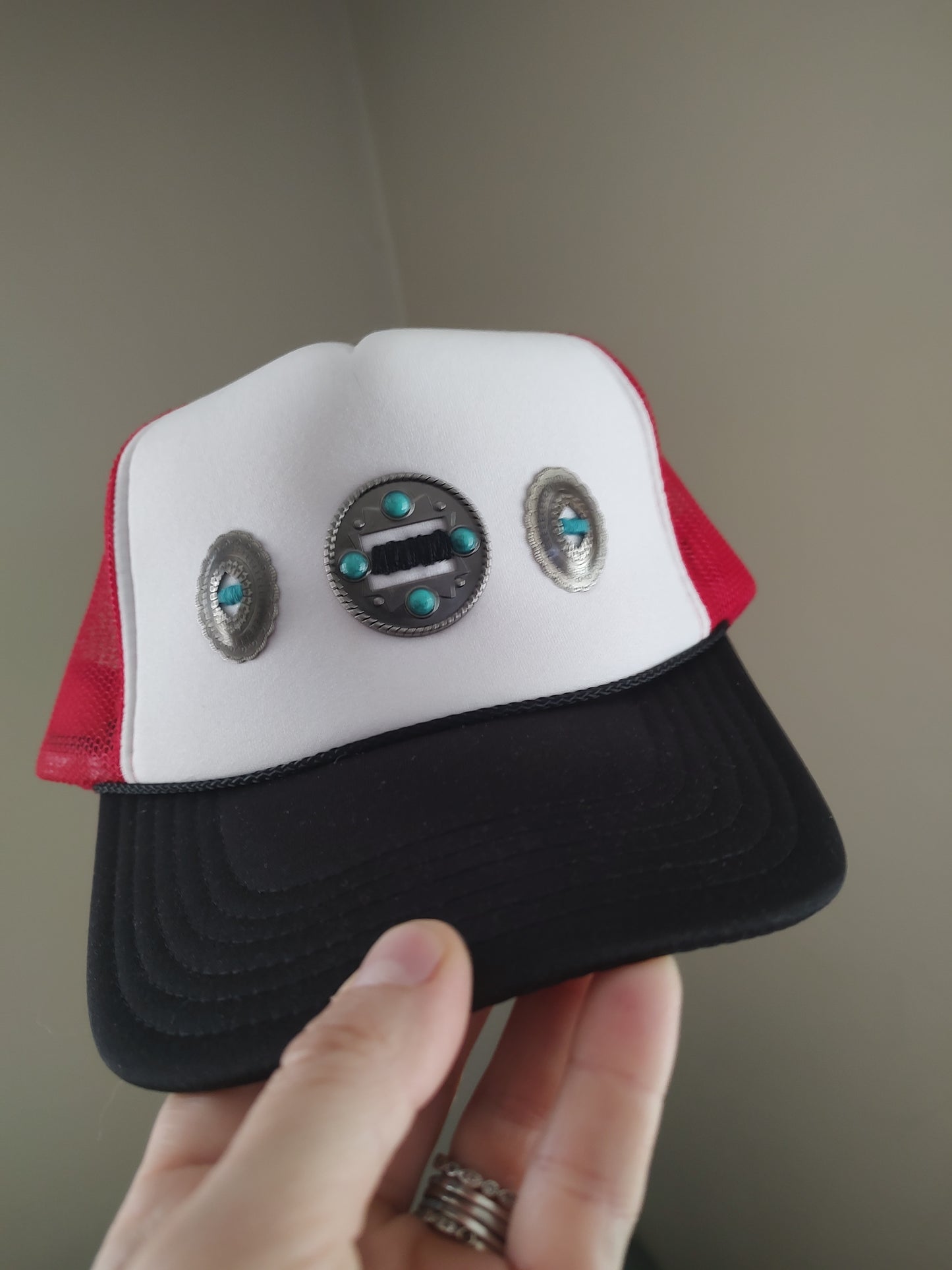 Western Concho Trucker Hats