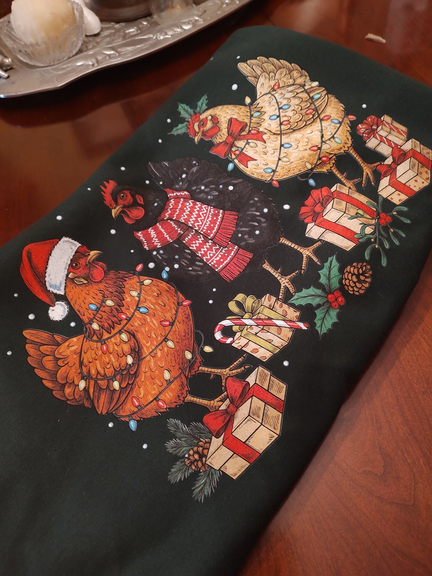 Chicken Christmas Gildan Unisex Sweatshirt