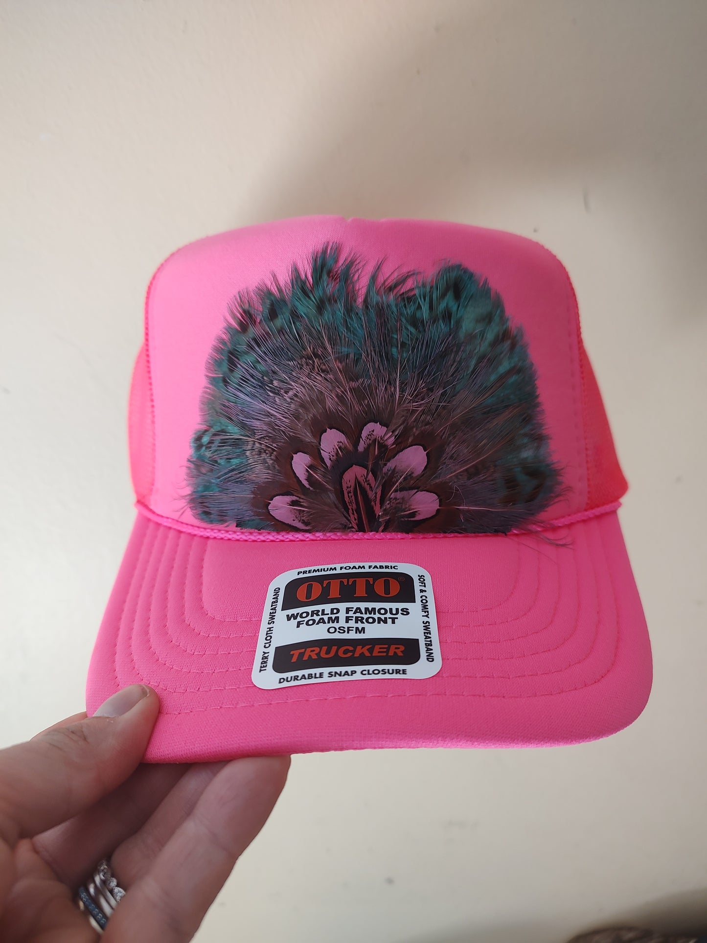 Feather Trucker Hats