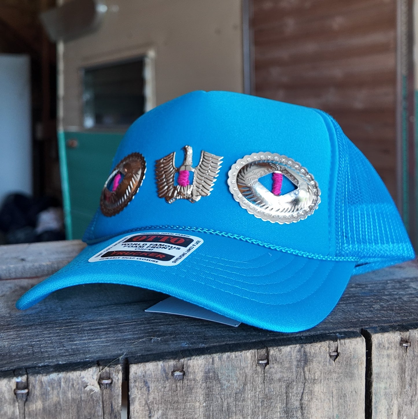 Western Concho Trucker Hats