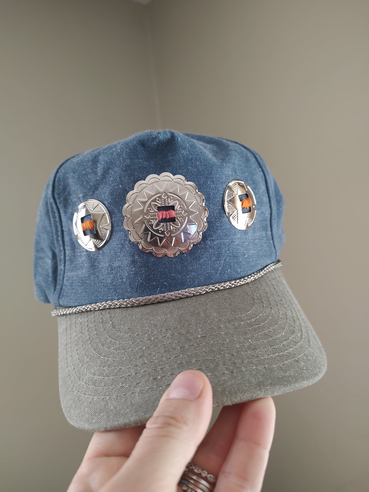 Western Concho Trucker Hats