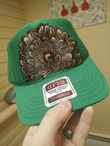 Feather Trucker Hats