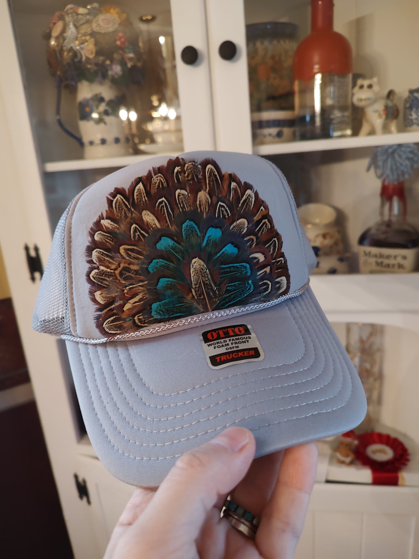Feather Trucker Hats