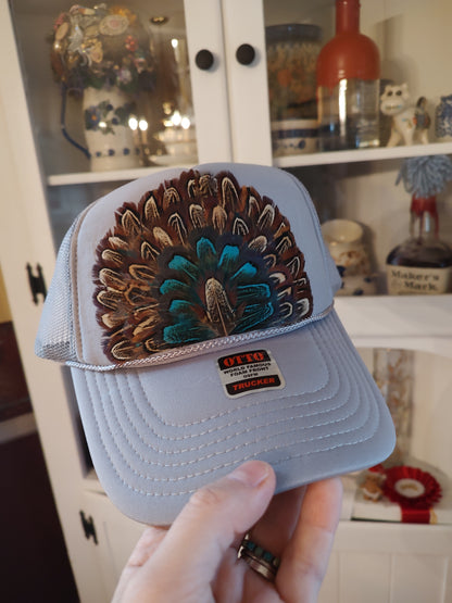 Feather Trucker Hats