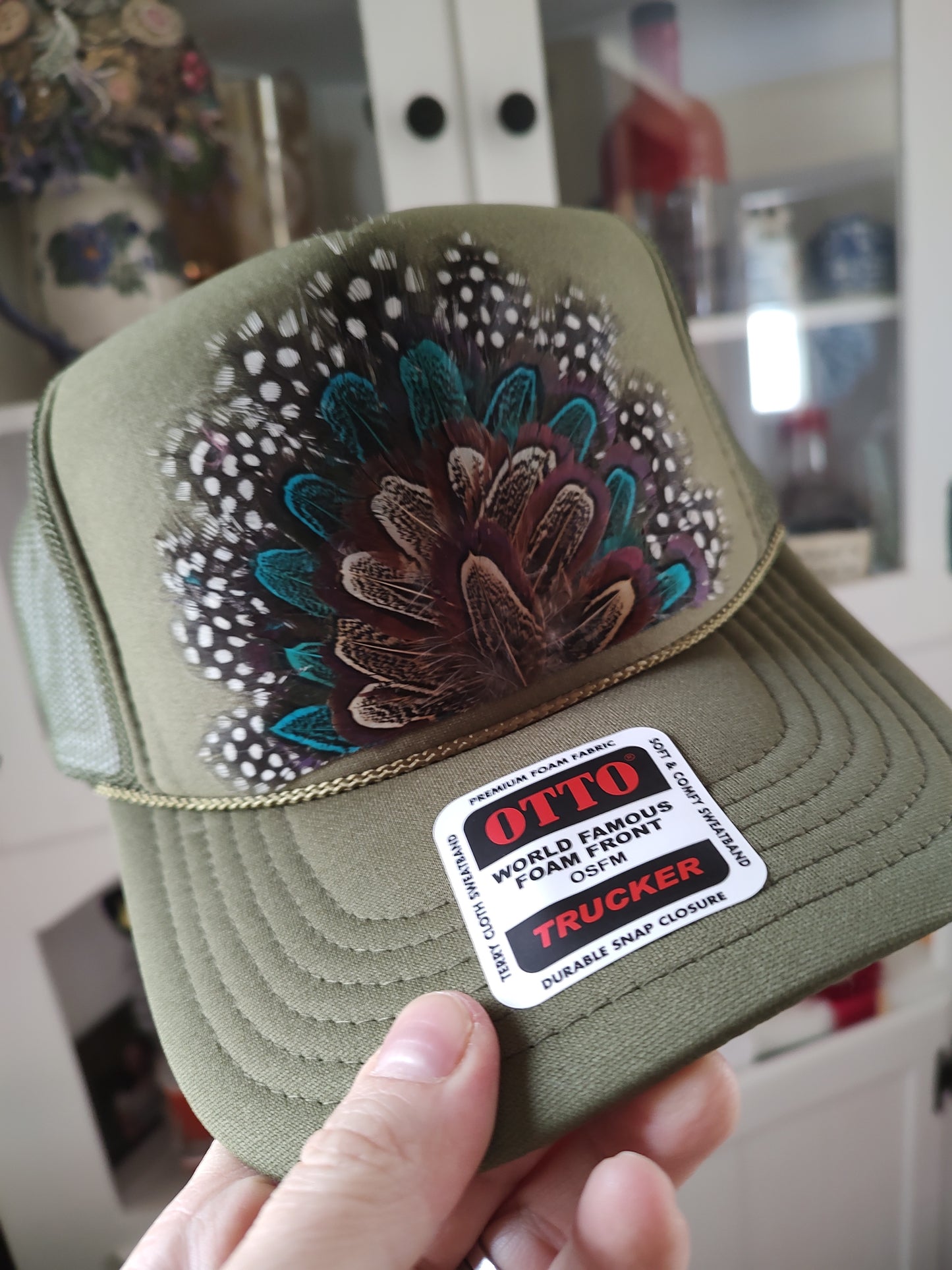 Feather Trucker Hats