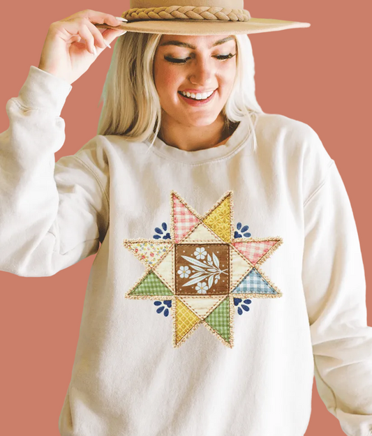 Vintage Quilted Star - Multiple Options