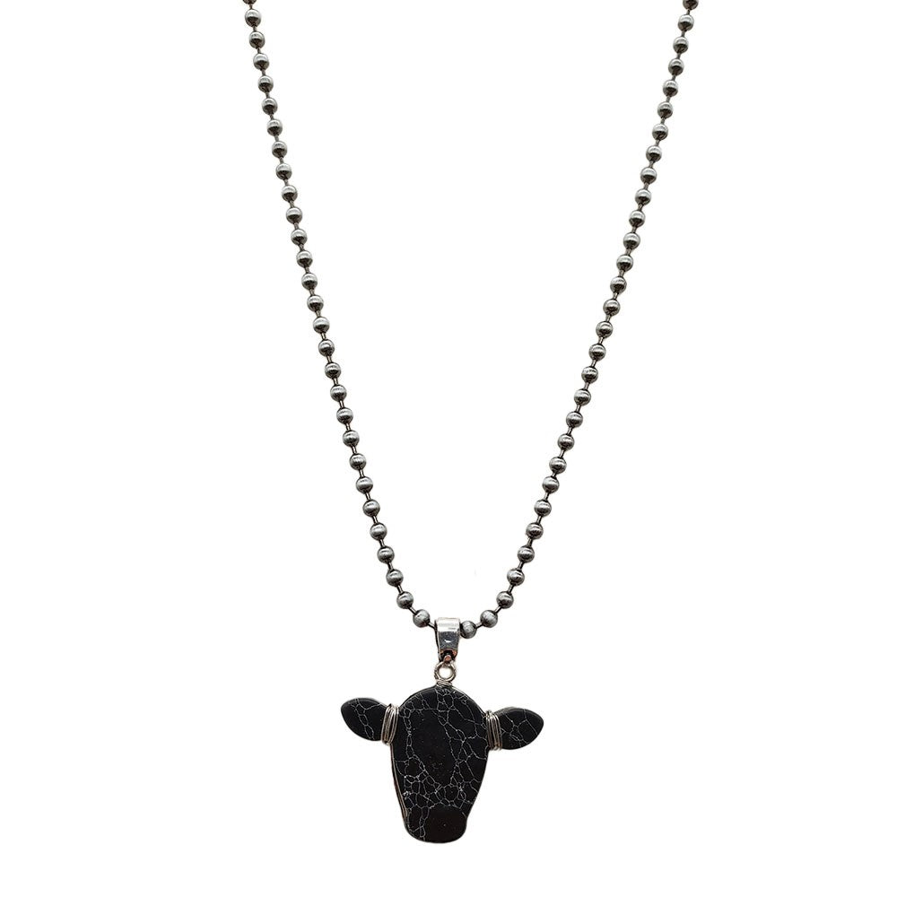 Cow Head Necklace