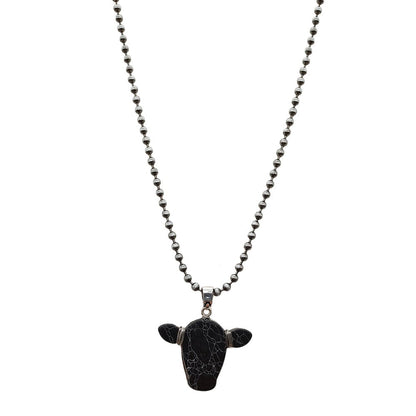 Cow Head Necklace