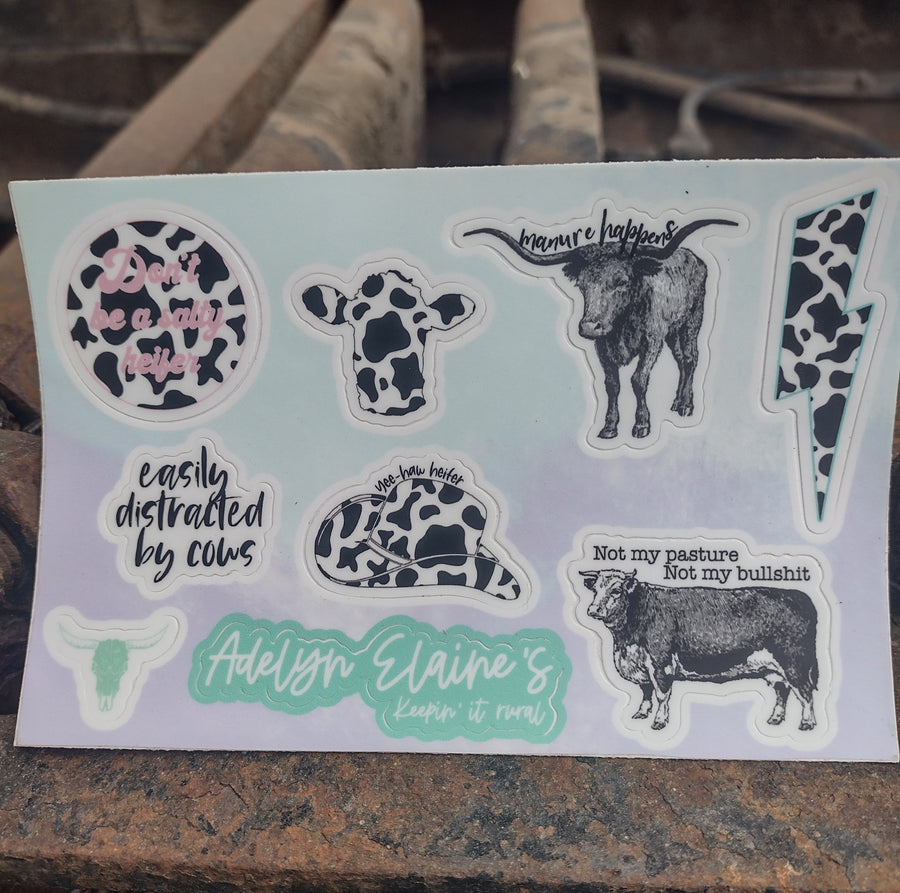 Cow Sticker Pack